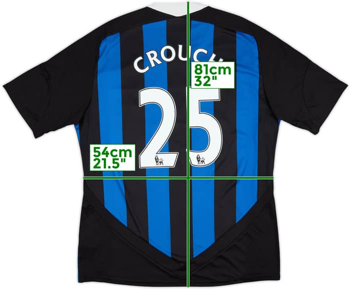 2011-12 Stoke City Away Shirt Crouch #25 - 6/10 - (XL)