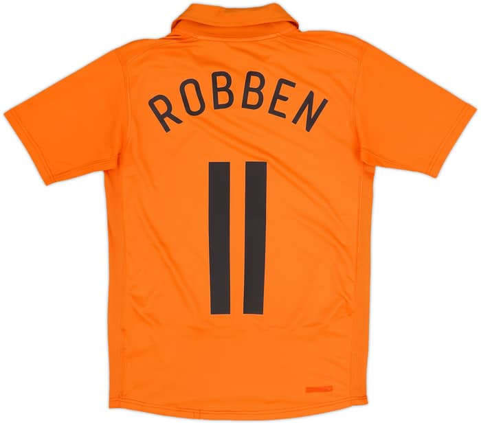2006-08 Netherlands Home Shirt Robben #11 - 8/10 - (L.Boys)