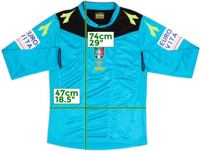 2015-17 Italy Diadora Referee L/S Shirt - 10/10 - (S)