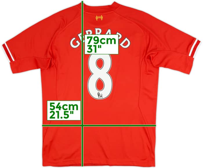 2013-14 Liverpool Home Shirt Gerrard #8 - 6/10 - (L)