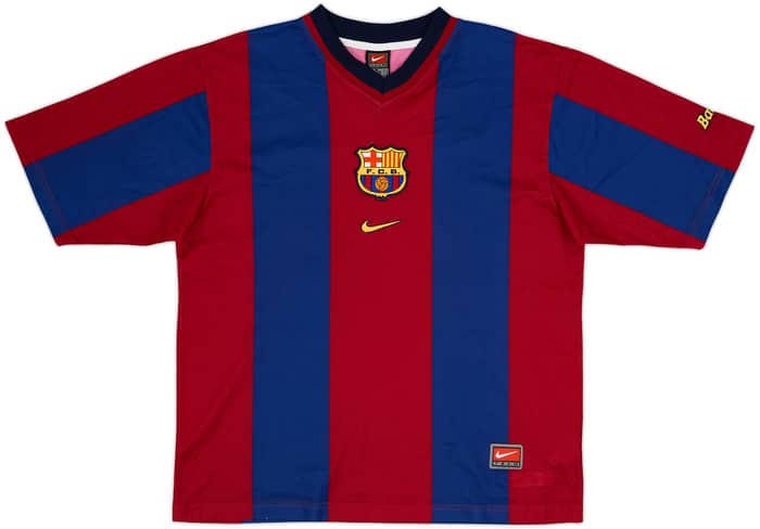 1998-00 Barcelona Basic Home Shirt Rivaldo #11 - 9/10 - (M)