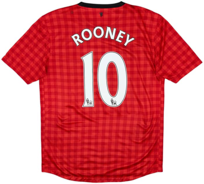 2012-13 Manchester United Home Shirt Rooney #10 - 5/10 - (M)