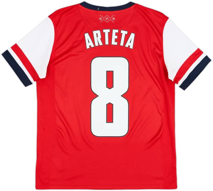 2012-14 Arsenal Home Shirt Arteta #8 - 7/10 - (XL.Boys)
