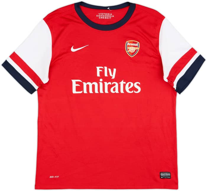 2012-14 Arsenal Home Shirt Arteta #8 - 7/10 - (XL.Boys)