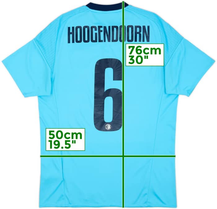 2016-17 Feyenoord Away Shirt Hoogendooren #6 - 5/10 - (M)