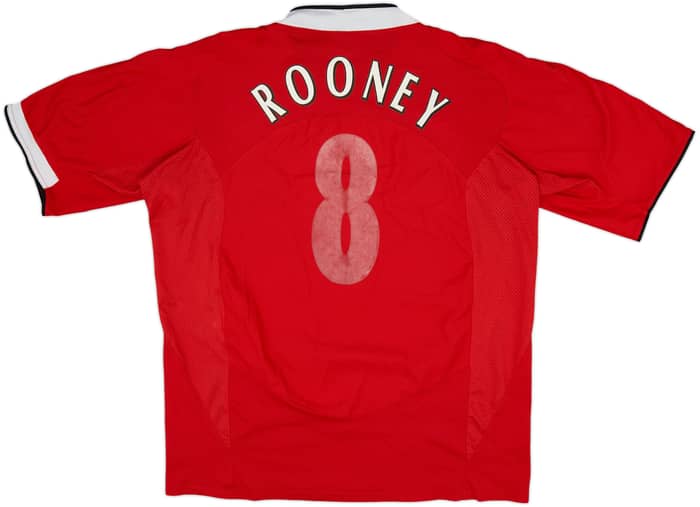 2004-06 Manchester United Home Shirt Rooney #8 - 4/10 - (XXL)
