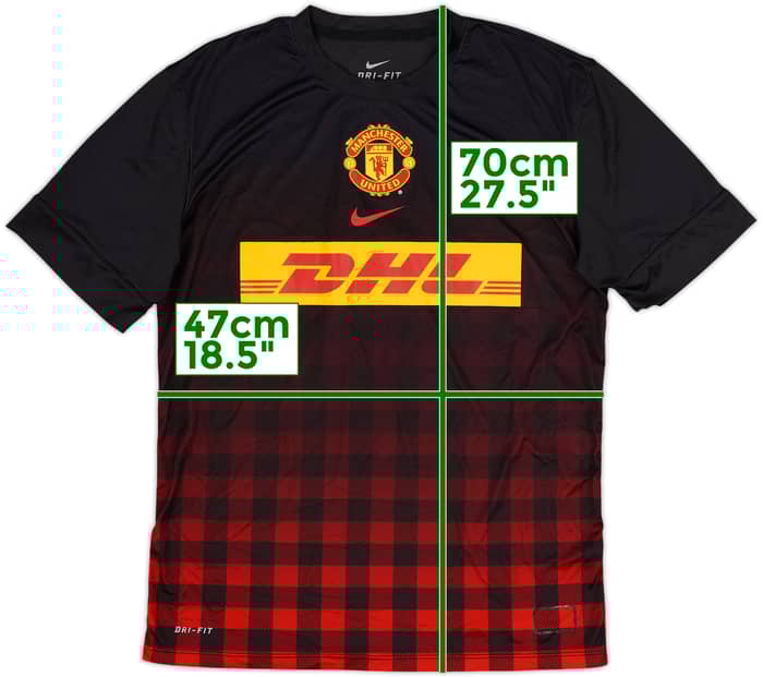 2013-14 Manchester United Nike Training Shirt - 7/10 - (M)