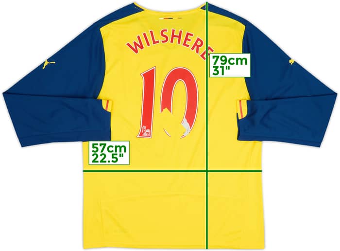 2014-15 Arsenal Away L/S Shirt Wilshere #10 - 4/10 - (XL)