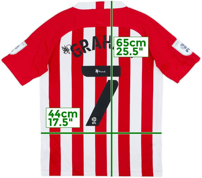 2020-21 Sunderland Home Shirt Graham #7 - 7/10 - (XL.Boys)