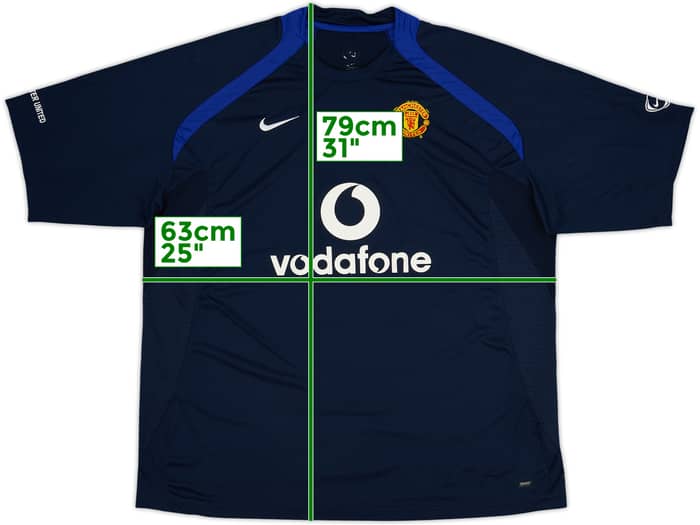 2005-06 Manchester United Nike Training Shirt - 7/10 - (XXL)