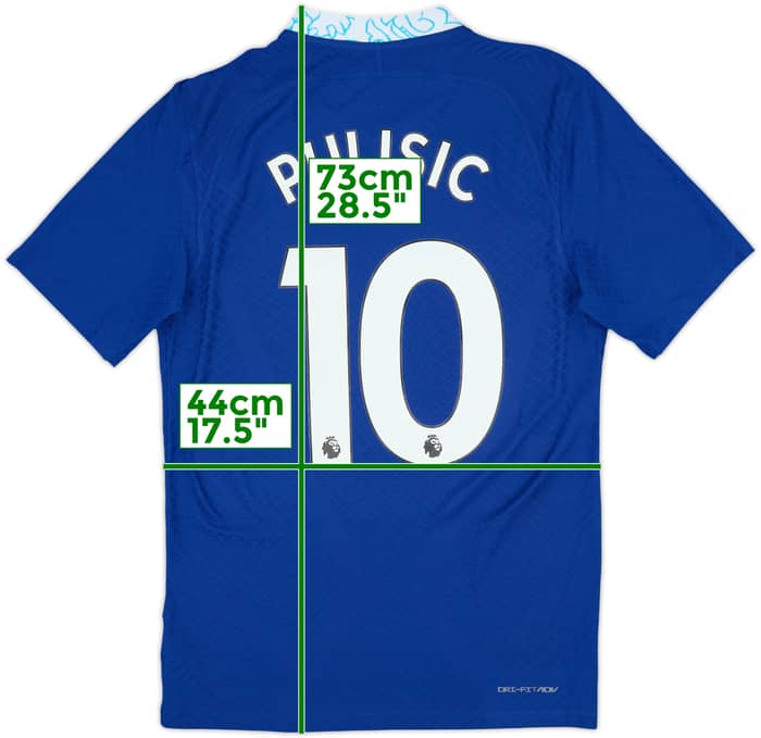 2022-23 Chelsea Authentic Home Shirt Pulisic #10 - 9/10 - (S)