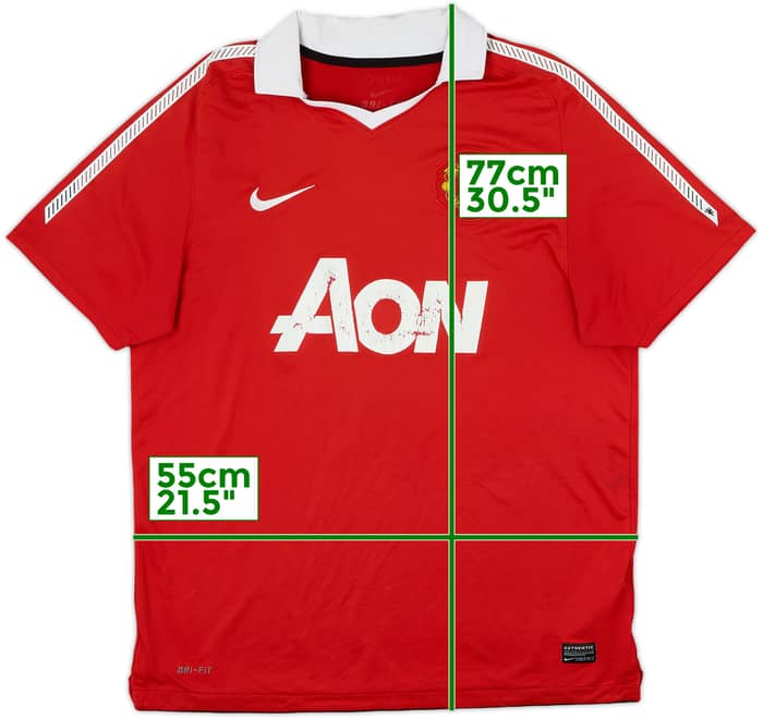 2010-11 Manchester United Home Shirt - 5/10 - (L)