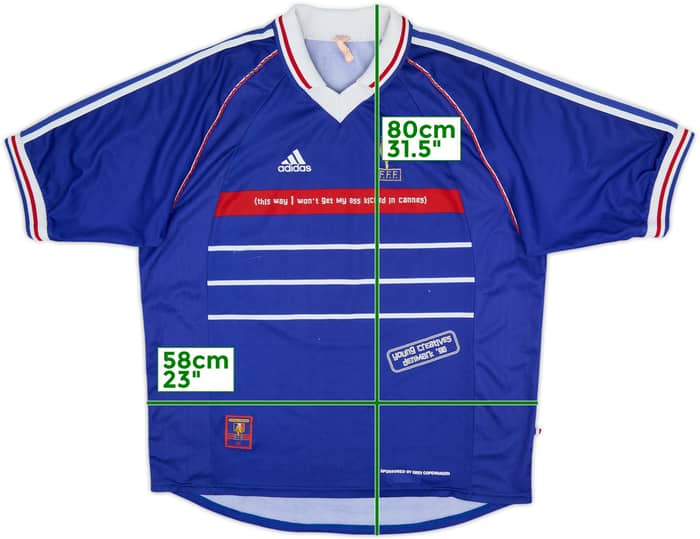 Camiseta de local de Francia 1998-00 #10 - 5/10 - (XXL)