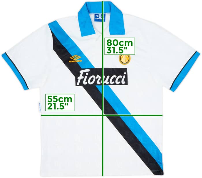 1993-94 Inter Milan Away Shirt - 8/10 - (L)