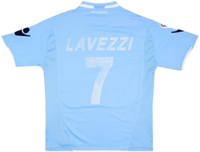 Camiseta de local del Napoli 2009-10 Lavezzi #7 - 4/10 - (L)