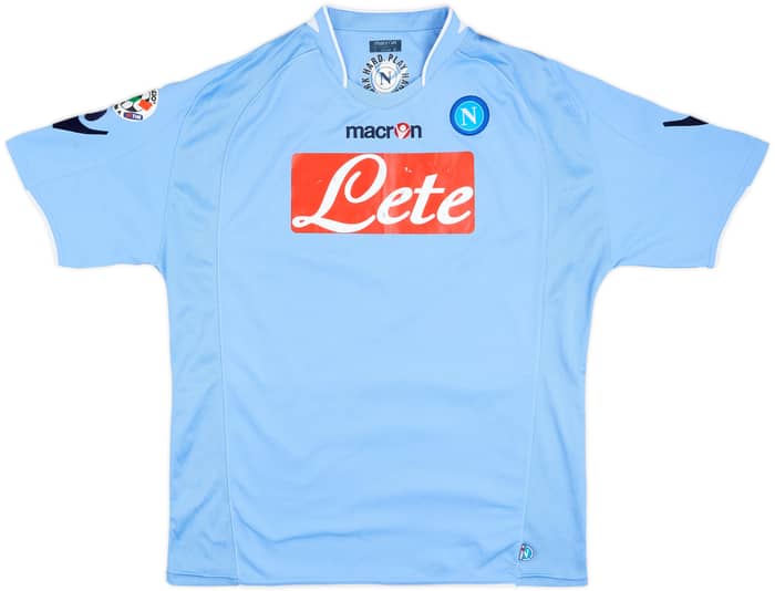Camiseta de local del Napoli 2009-10 Lavezzi #7 - 4/10 - (L)