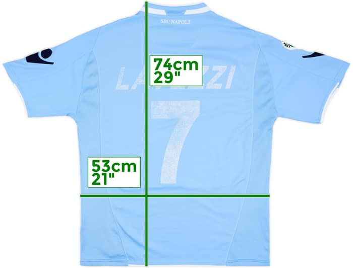 Camiseta de local del Napoli 2009-10 Lavezzi #7 - 4/10 - (L)