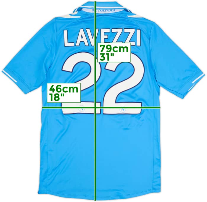 2011-12 Napoli 'Finale' Home Shirt Lavezzi #22 - 7/10 - (M)