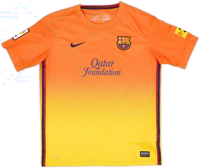 2012-13 Barcelona Camiseta Visitante - 8/10 - (XL.Boys)