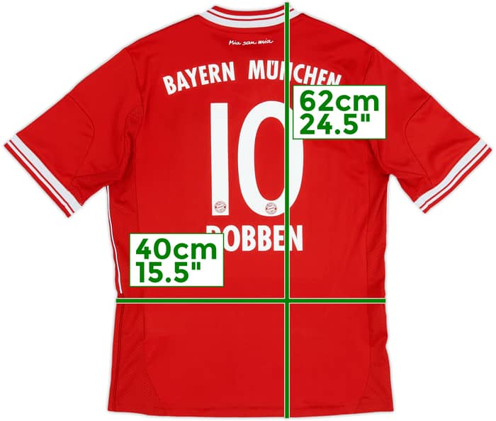 2013-14 Bayern Munich Home Shirt Robben #10 - 6/10 - (M.Boys)