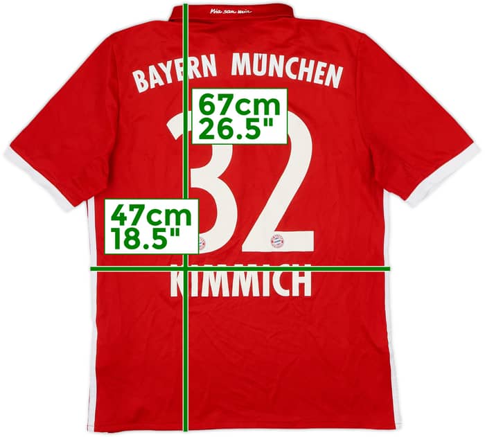 2016-17 Bayern Munich Home Shirt Kimmich #32 - 6/10 - (XL.Boys)