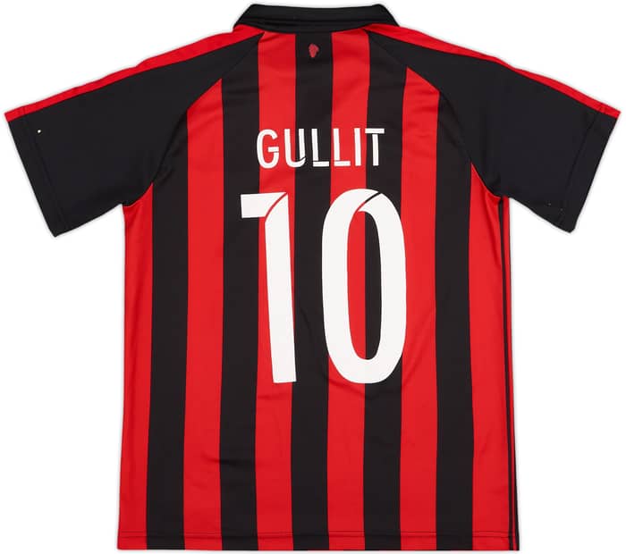 2018-19 AC Milan Home Shirt Gullit #10 - 9/10 - (L.Boys)