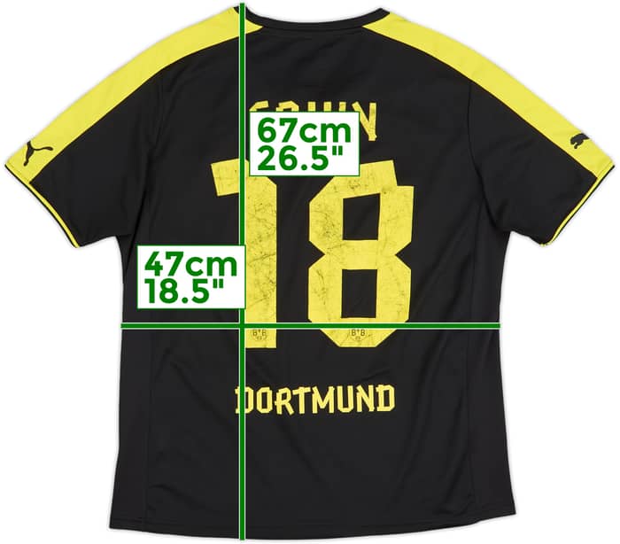 Camiseta de visitante del Borussia Dortmund 2013-14 Sahin #18 - 6/10 - (XL.Niños)