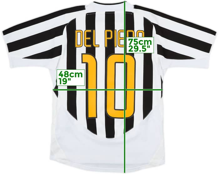 2003-04 Juventus Camiseta Local Del Piero #10 - 8/10 - (S)