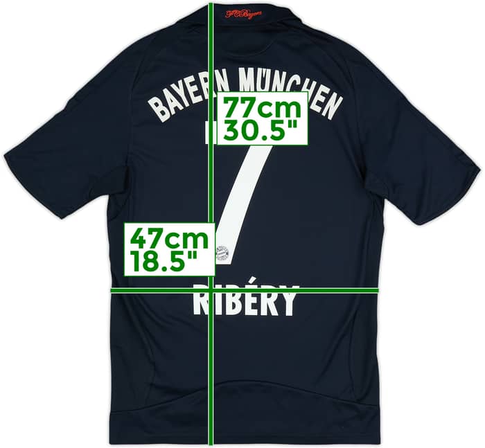 2008-09 Bayern Munich Away Shirt Ribery #7 - 8/10 - (S)