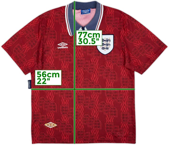 1993-95 England Away Shirt - 7/10 - (L)