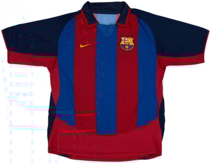 2003-04 Barcelona Home Shirt Ronaldinho #10 - 8/10 - (L)