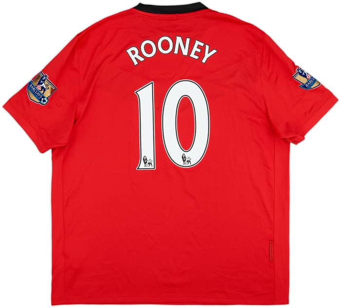 2009-10 Manchester United Home Shirt Rooney #10 - 8/10 - (XL)