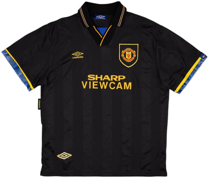 1993-95 Manchester United Away Shirt Cantona #7 - 9/10 - (L)