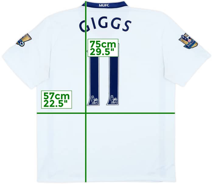 Camiseta de visitante del Manchester United 2008-10 Giggs #11 - 7/10 - (L)