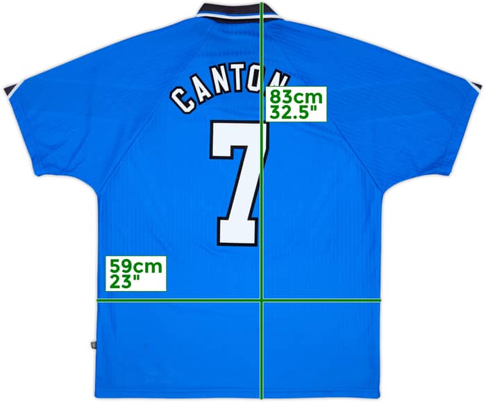 1996-98 Manchester United Tercera Camiseta Cantona #7 - 8/10 - (XL)