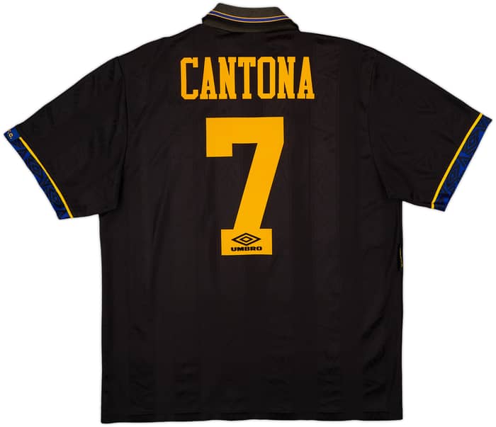 1993-95 Manchester United Camiseta de Visitante Cantona #7 - 7/10 - (L)