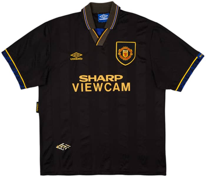 1993-95 Manchester United Camiseta de Visitante Cantona #7 - 7/10 - (L)