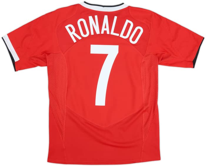 2004-06 Manchester United Home Shirt Ronaldo #7 - 10/10 - (XL.Boys)