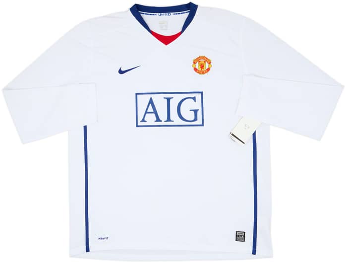 2008-10 Manchester United Away L/S Shirt Ronaldo #7 (XL)
