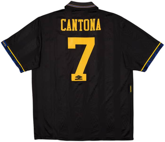 1993-95 Manchester United Away Shirt Cantona #7 - 8/10 - (L)