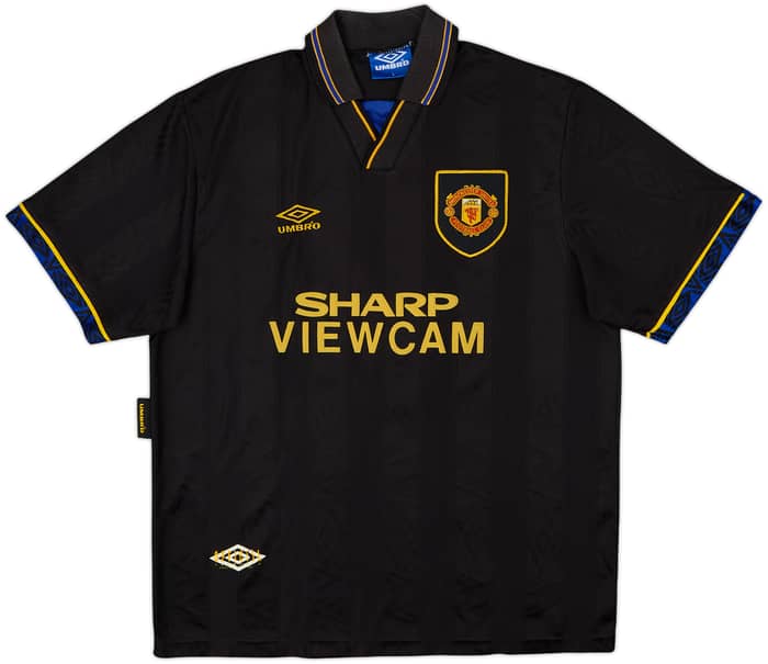 1993-95 Manchester United Away Shirt Cantona #7 - 8/10 - (L)