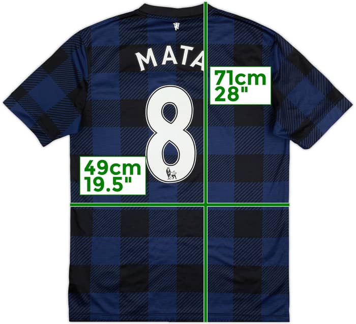 Camiseta de visitante del Manchester United 2013-14 Mata #8 - 6/10 - (M)