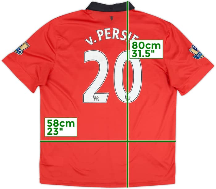 2013-14 Manchester United Home Shirt V.Persie #20 - 5/10 - (XL)