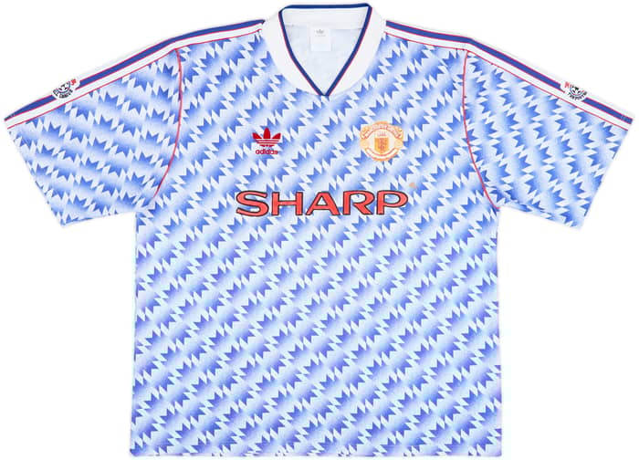 1990-92 Manchester United Away Shirt #7 - 6/10 - (L/XL)