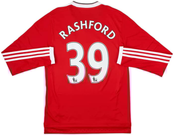 2015-16 Manchester United Home L/S Shirt Rashford #39 - 8/10 - (S)