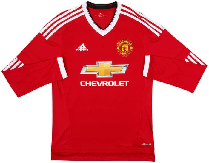 2015-16 Manchester United Home L/S Shirt Rashford #39 - 8/10 - (S)