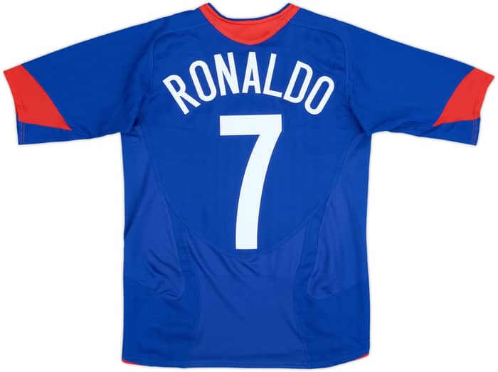 2005-06 Manchester United Visitante Camiseta Ronaldo #7 - 8/10 - (XL.Boys)