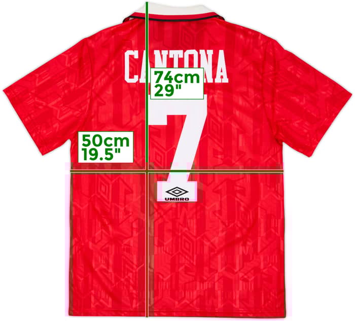 1992-94 Manchester United Camiseta Local Cantona #7 - 8/10 - (M)