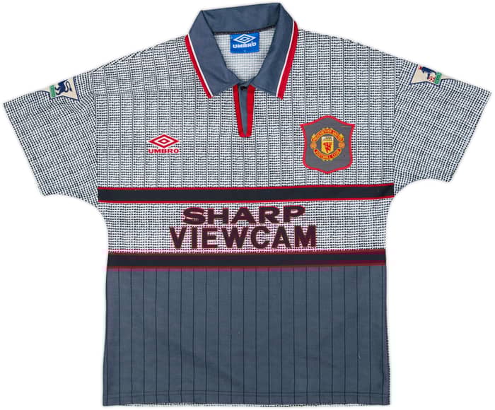 1995-96 Manchester United Away Shirt Cantona #7 - 8/10 - (Y)