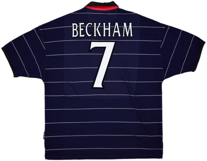 1999-00 Manchester United Away Shirt Beckham #7 - 8/10 - (XL)